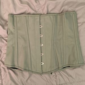 Sage Green Longline Underbust Corset